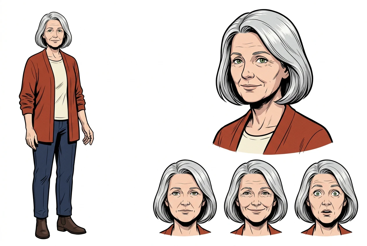 Actual Comic sheet of Elena Gardener