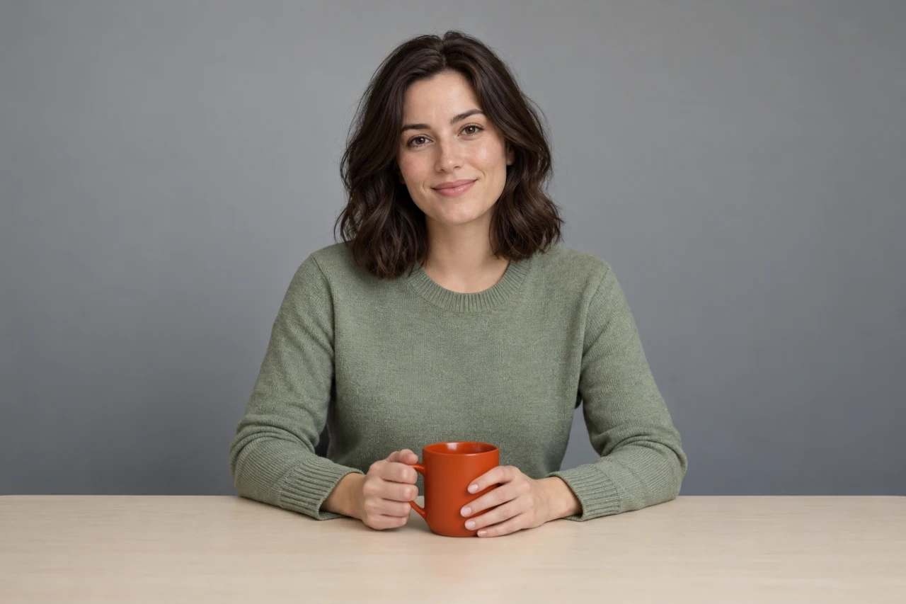 Portrait with the mug changed to orange