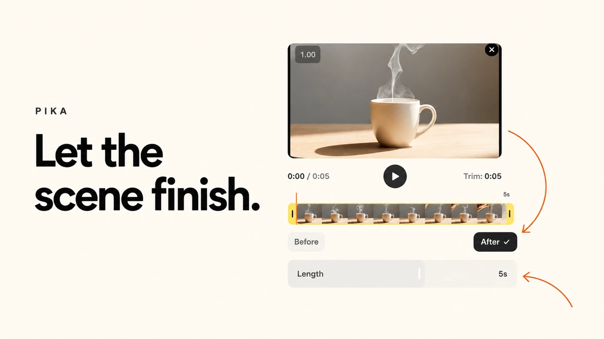 Let the scene finish. with the Pika setup screen and our source mug clip