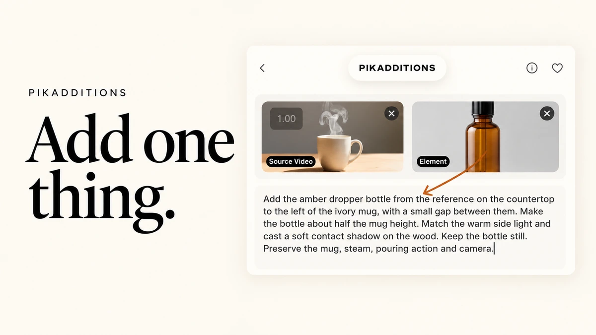 Add one thing with the real Pikadditions mug source and bottle reference setup