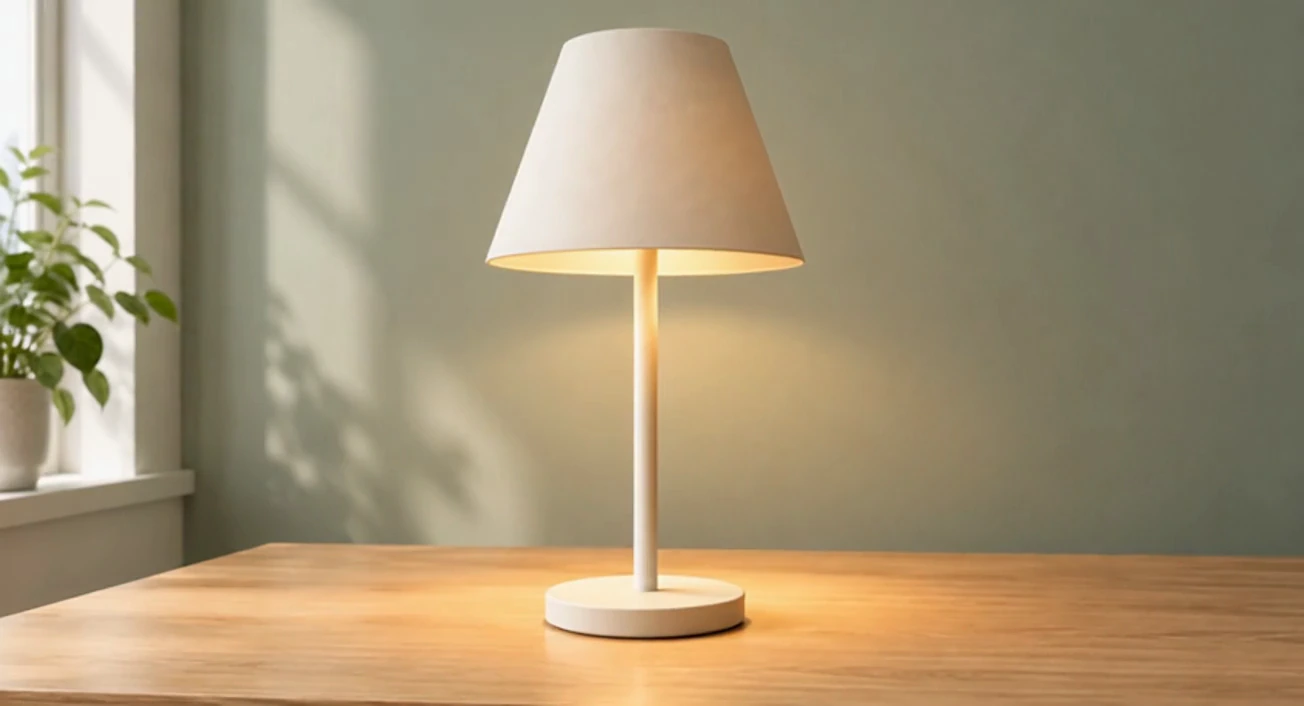 Near-ending sampled frame from downloaded clip with lamp lit
